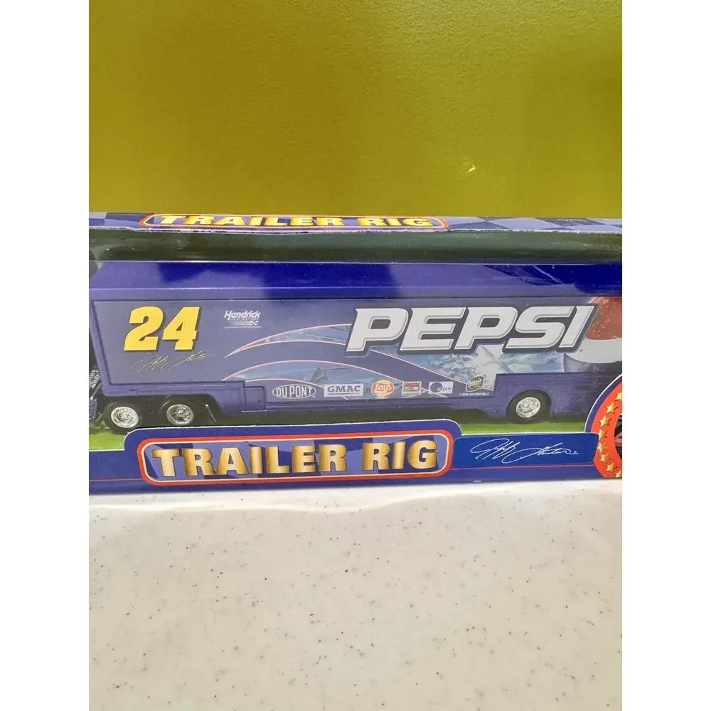 Vtg Nascar Winners Circle Jeff Gordon #24 Dupont Trailer Rig Pepsi 1:64 Scale